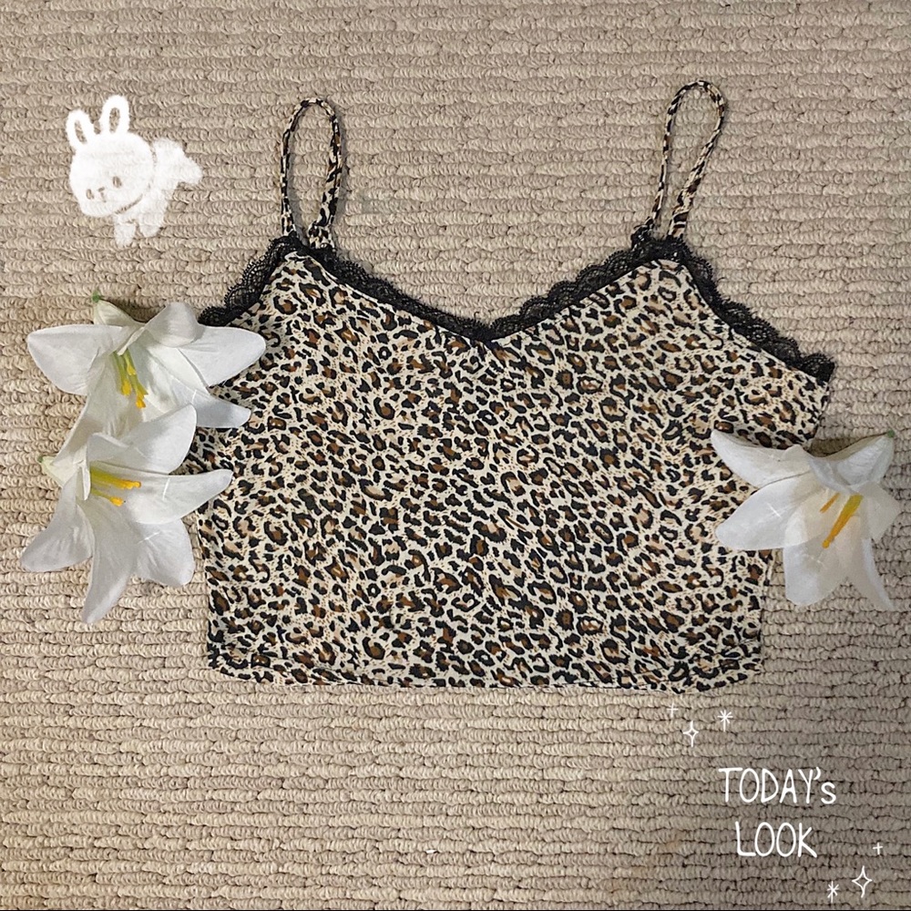 Y2K CHEETA X LACE TANK
